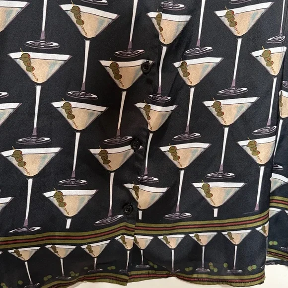 Show Me Your Mumu Overslept Pj Set in the Extra Dirty Martini Silky Print - Picture 8 of 17